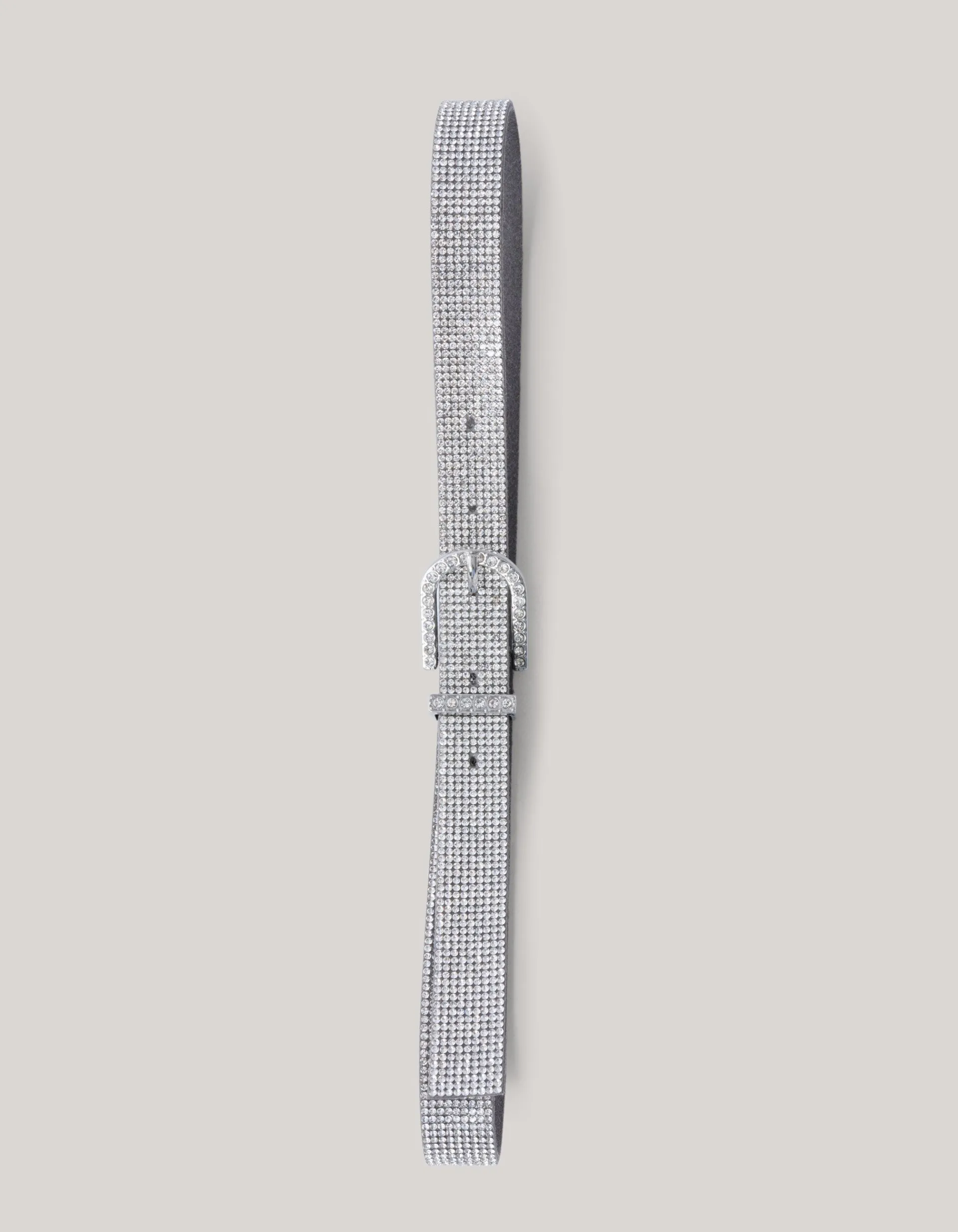 Shoeby Strass Riem Zilver< Riemen