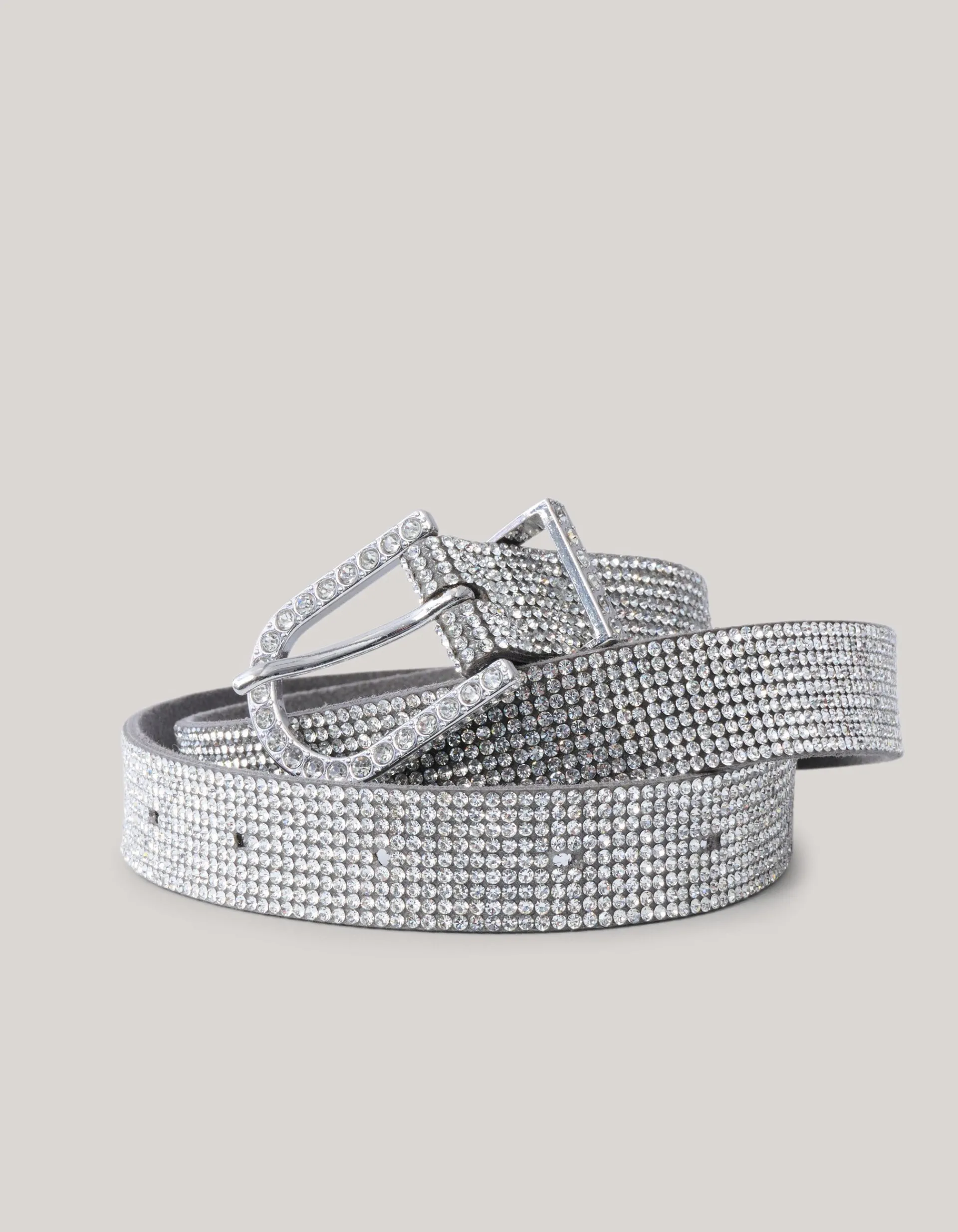 Shoeby Strass Riem Zilver< Riemen