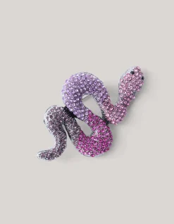 Shoeby Strass Slangen Broche Zilver<DAMES Broches