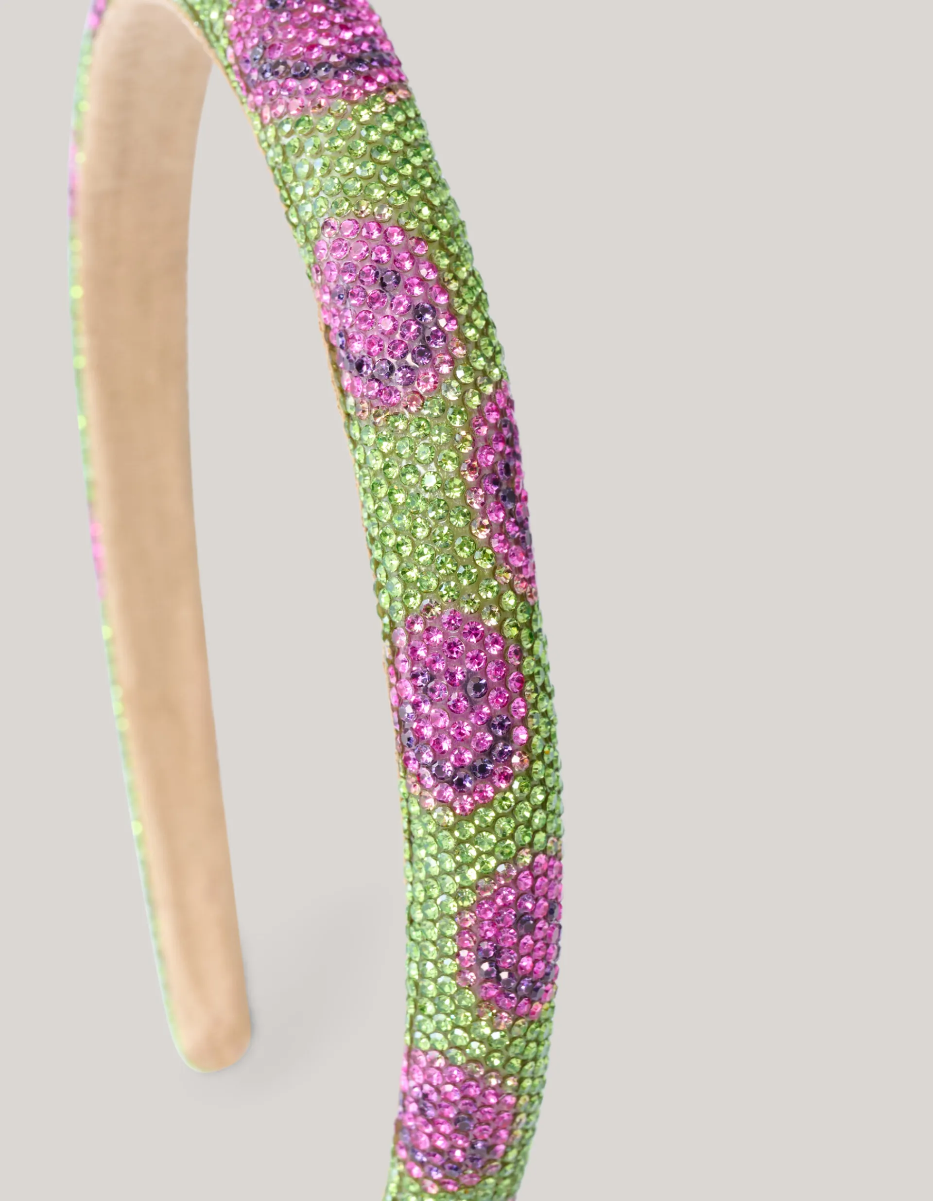 Shoeby Strass Smile Haarband Groen< Haaraccessoires
