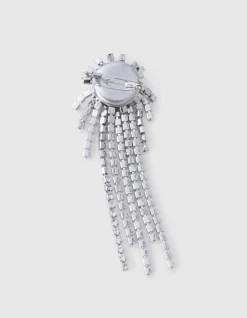 Shoeby Strass Ster Broche Zilver<DAMES Broches