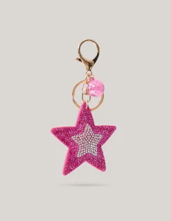Shoeby Strass Ster Sleutelhanger Roze< Sleutelhangers
