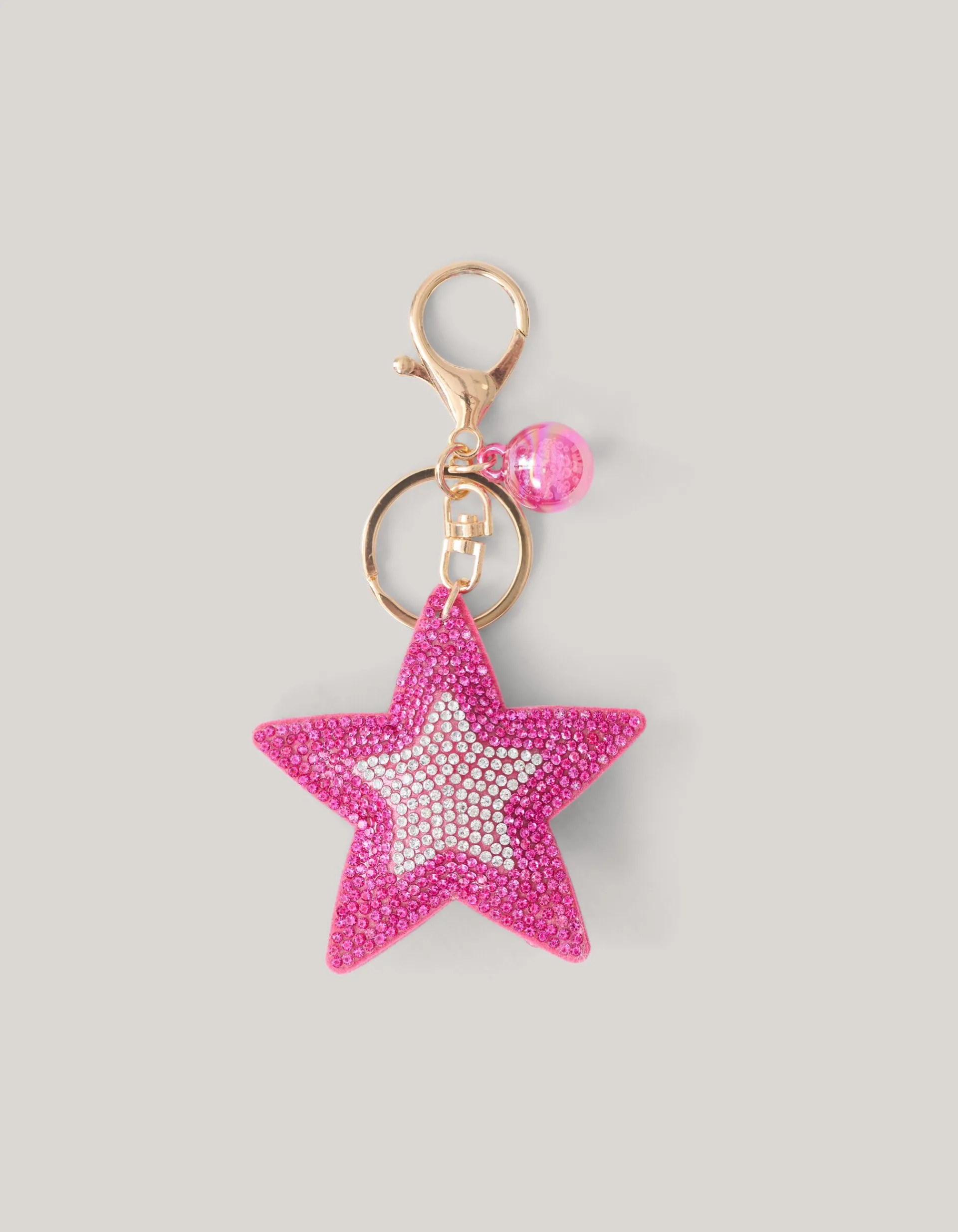 Shoeby Strass Ster Sleutelhanger Roze< Sleutelhangers
