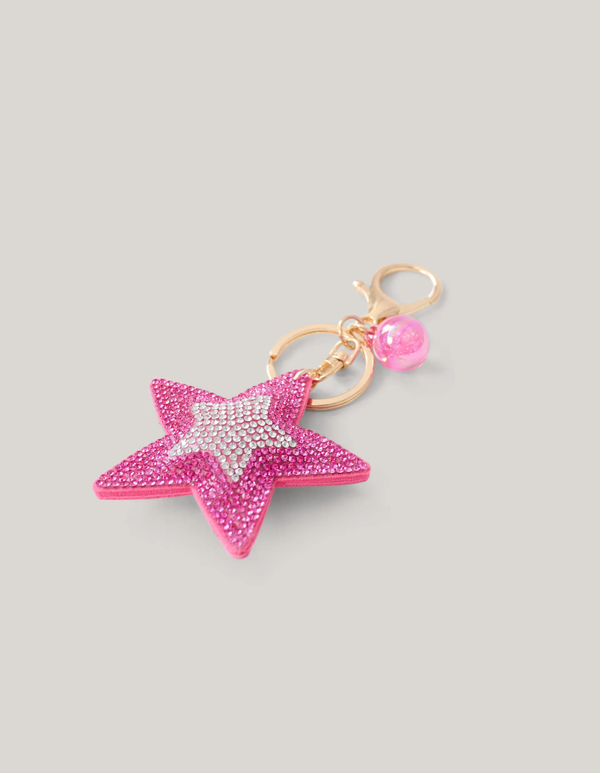 Shoeby Strass Ster Sleutelhanger Roze< Sleutelhangers