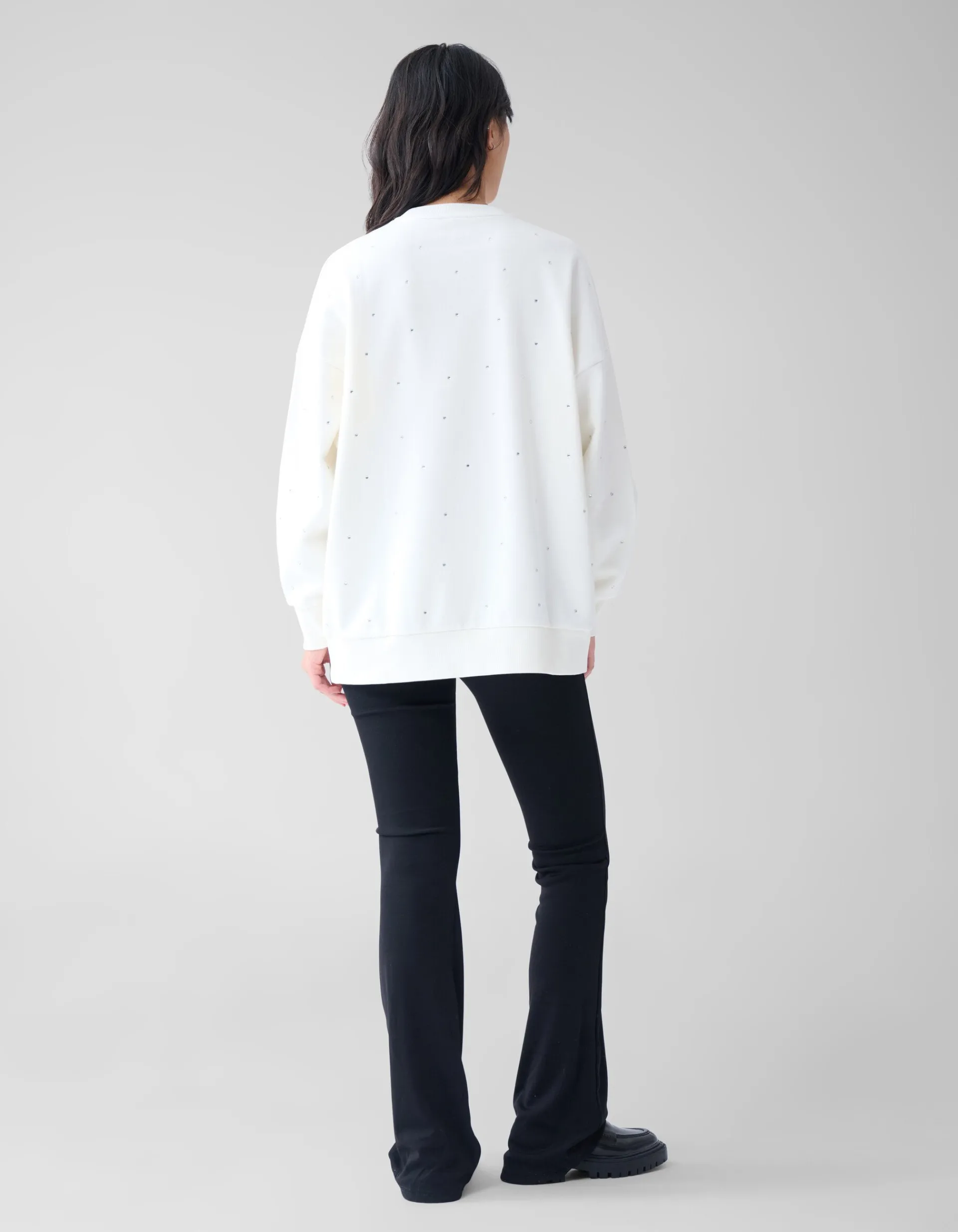 Shoeby Strass Sweater Gebroken Wit<DAMES Truien En Sweaters