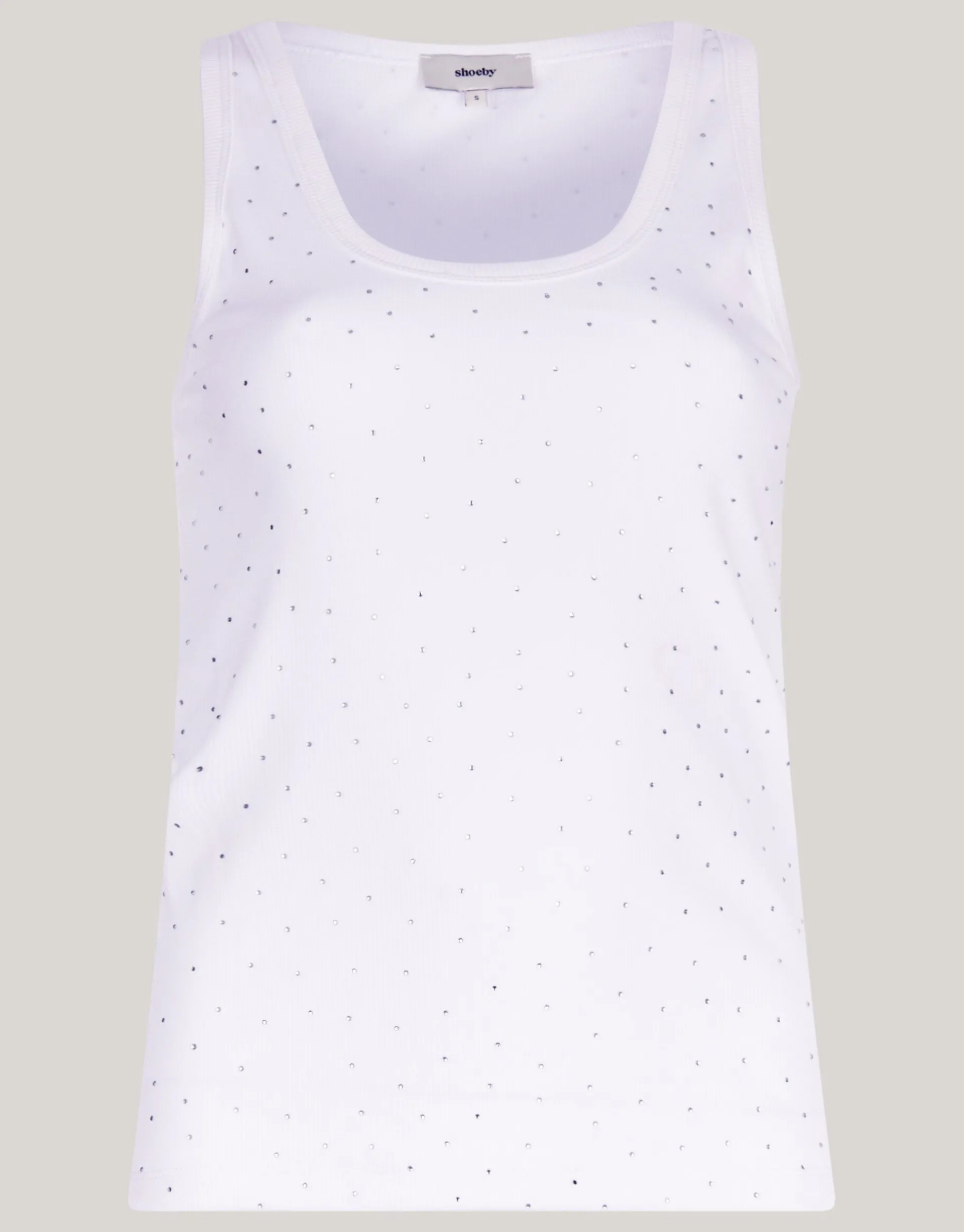 Shoeby Strass Tanktop Wit<DAMES Tops
