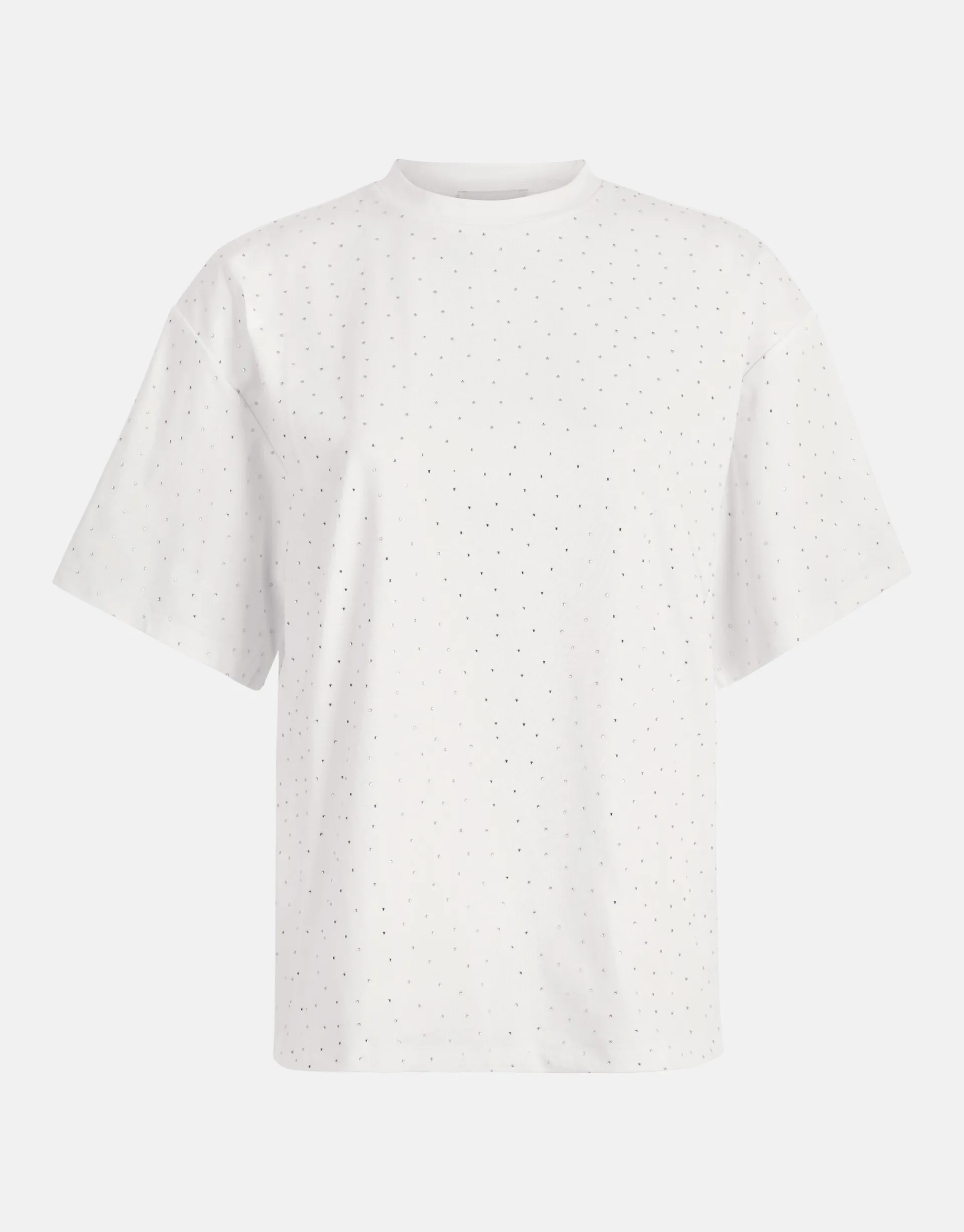 Shoeby Strass T-shirt Wit<DAMES T-Shirts