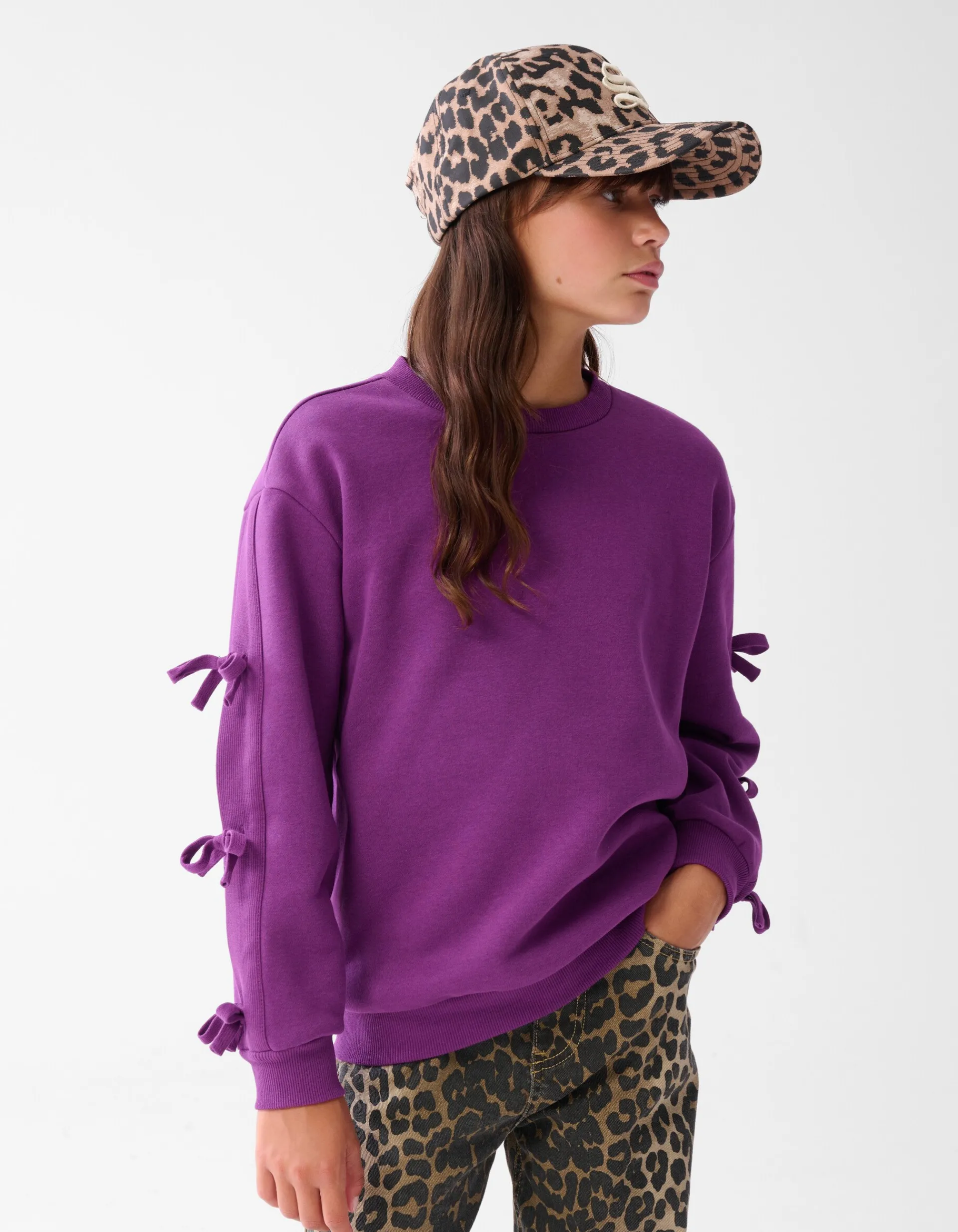 Shoeby Strik Sweater Paars< Sweaters En Hoodies