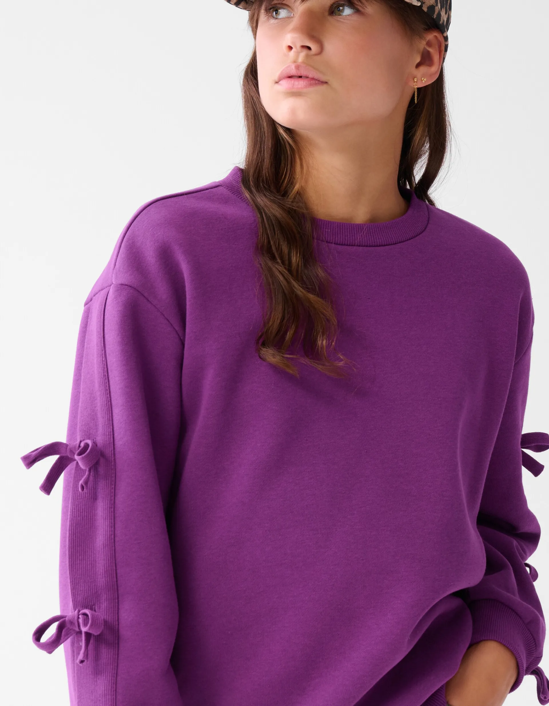 Shoeby Strik Sweater Paars< Sweaters En Hoodies