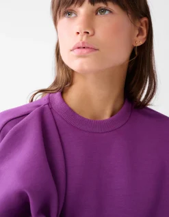 Shoeby Strik Sweater Paars< Sweaters En Hoodies