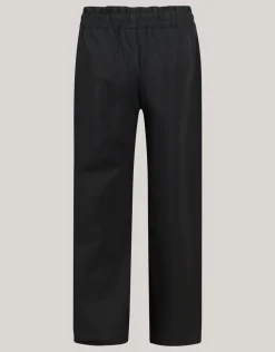 Shoeby Strik Wide Leg Broek Zwart< Broeken