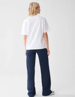 Shoeby Structure Swirl Broek Donkerblauw<DAMES Broeken