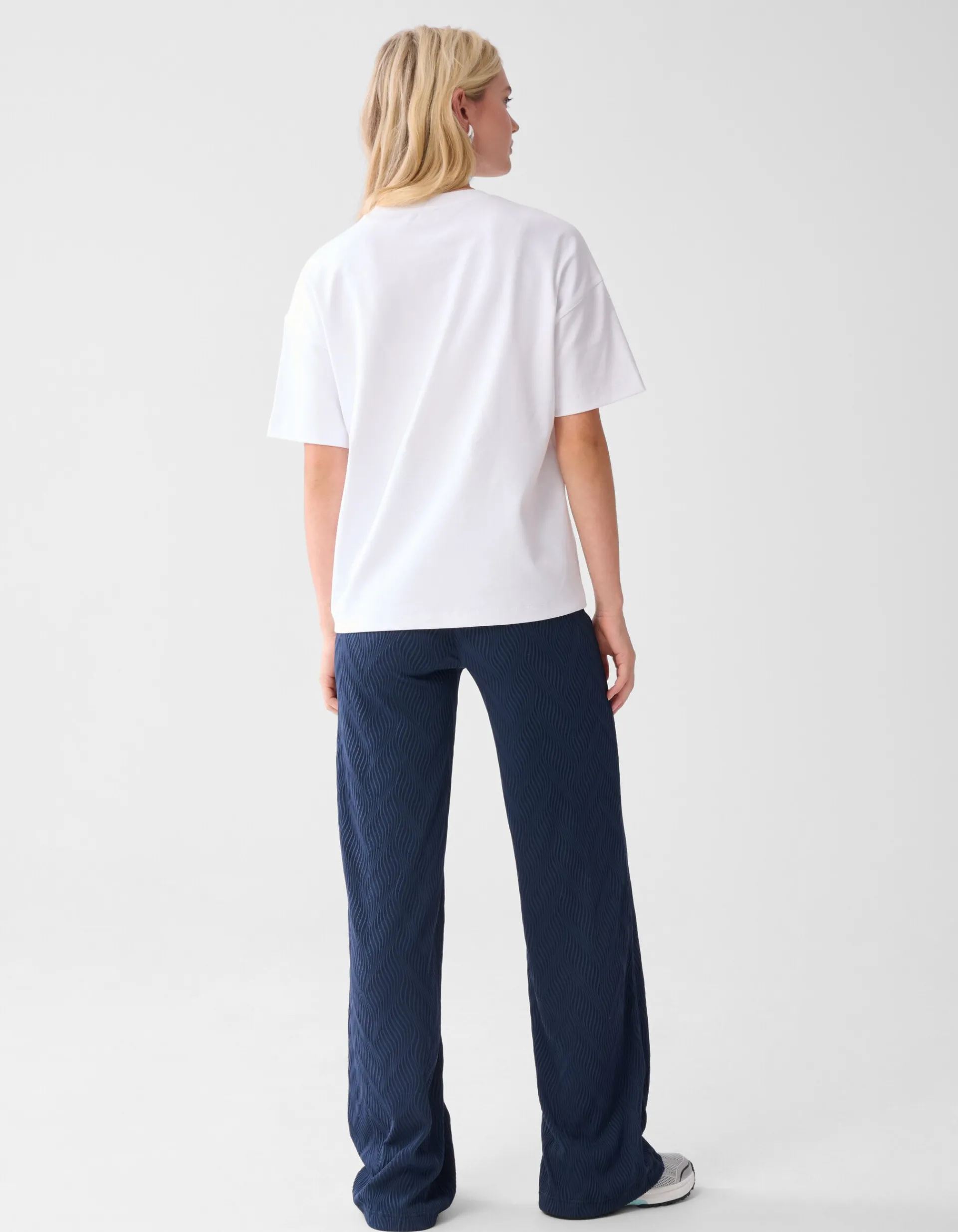 Shoeby Structure Swirl Broek Donkerblauw<DAMES Broeken