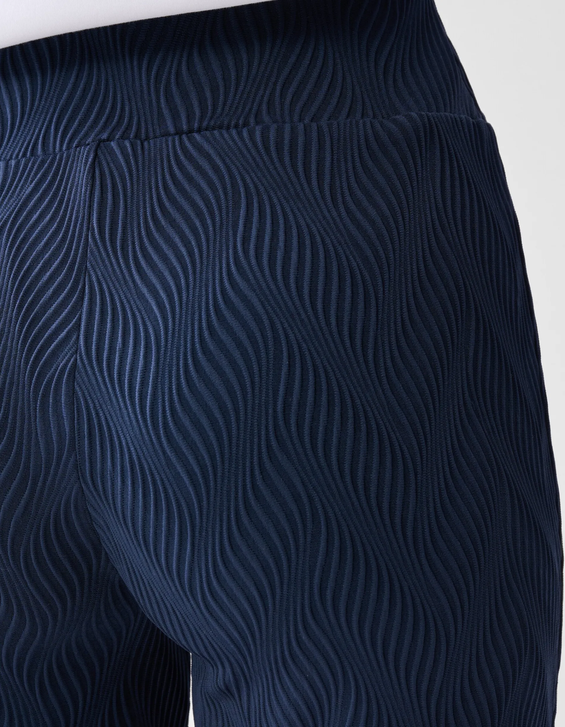 Shoeby Structure Swirl Broek Donkerblauw<DAMES Broeken
