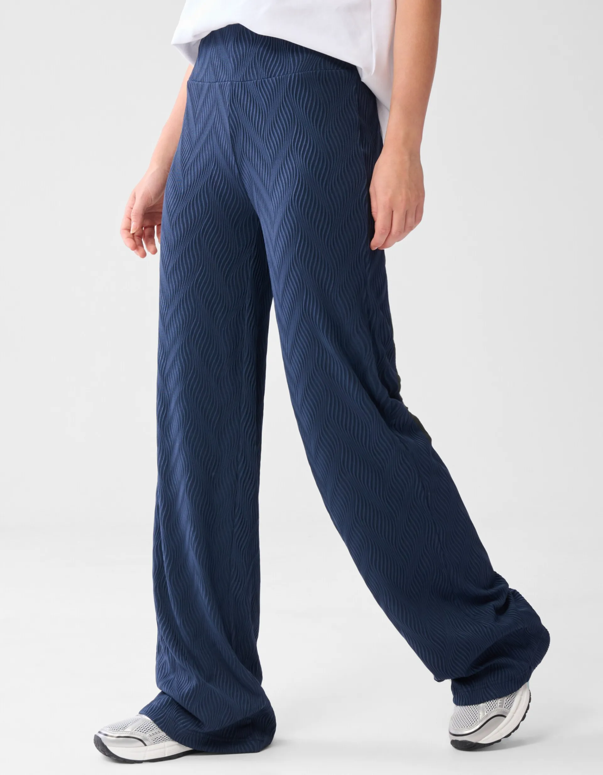 Shoeby Structure Swirl Broek Donkerblauw<DAMES Broeken