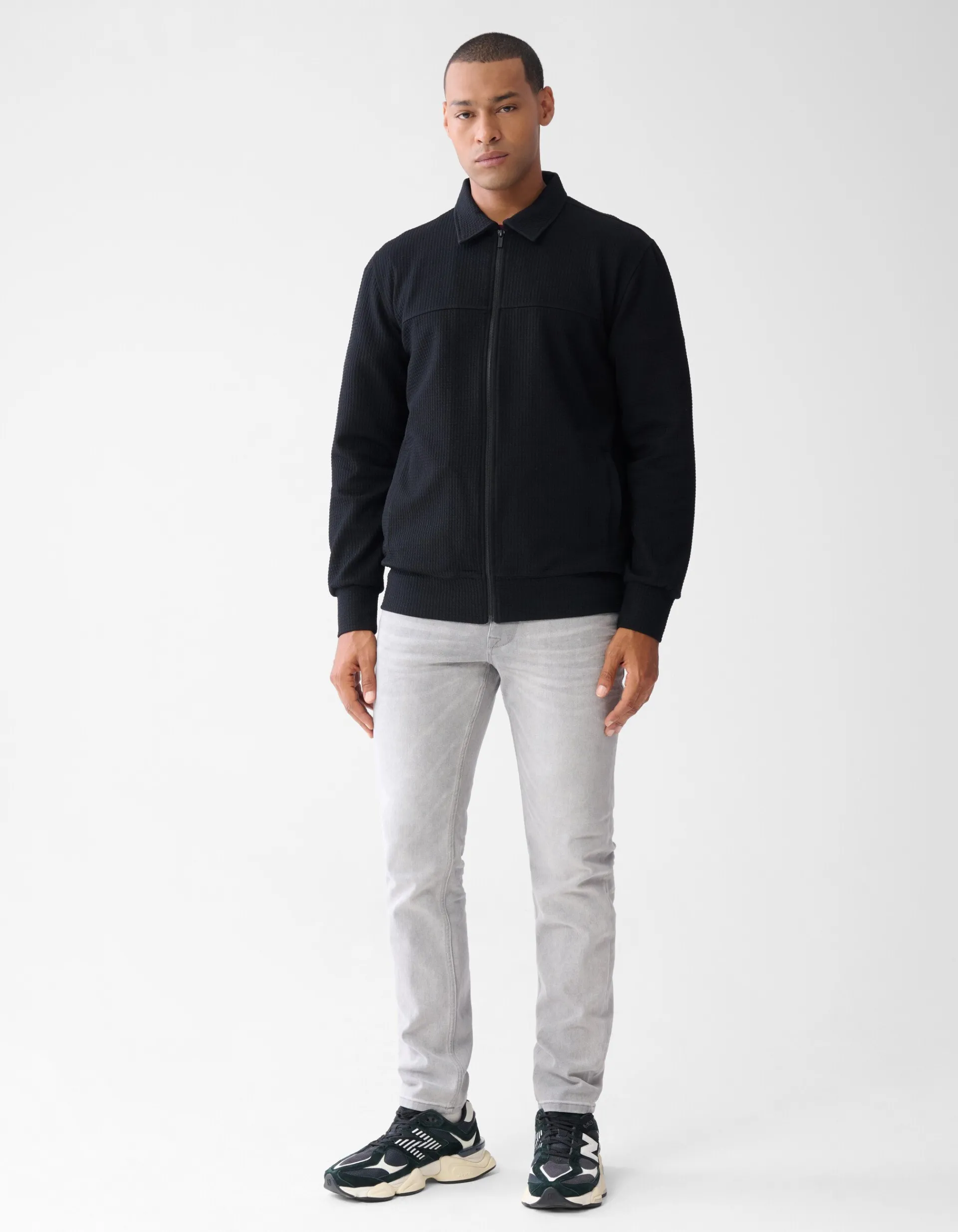 Shoeby Structuur Jack Zwart<Heren Jacks