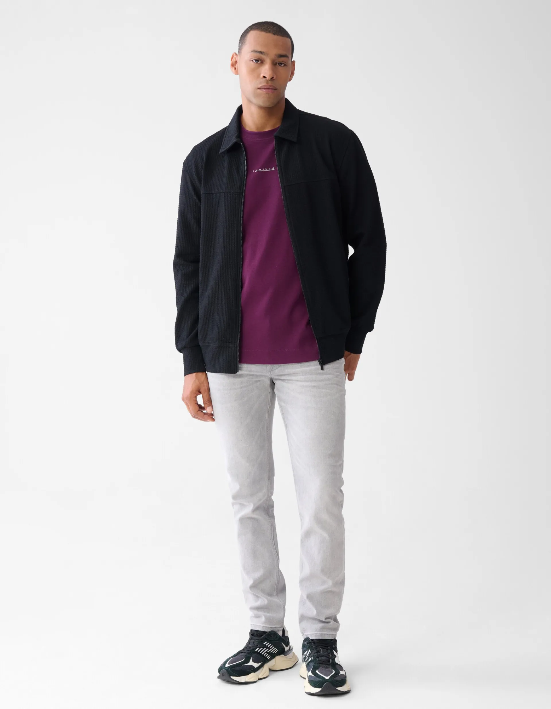 Shoeby Structuur Jack Zwart<Heren Jacks