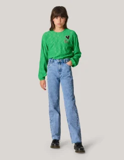 Shoeby Structuur Longsleeve Groen< T-Shirts