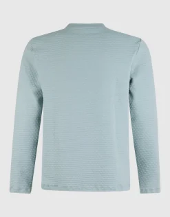 Shoeby Structuur Longsleeve Lichtgroen<Heren T-Shirts En Polo's