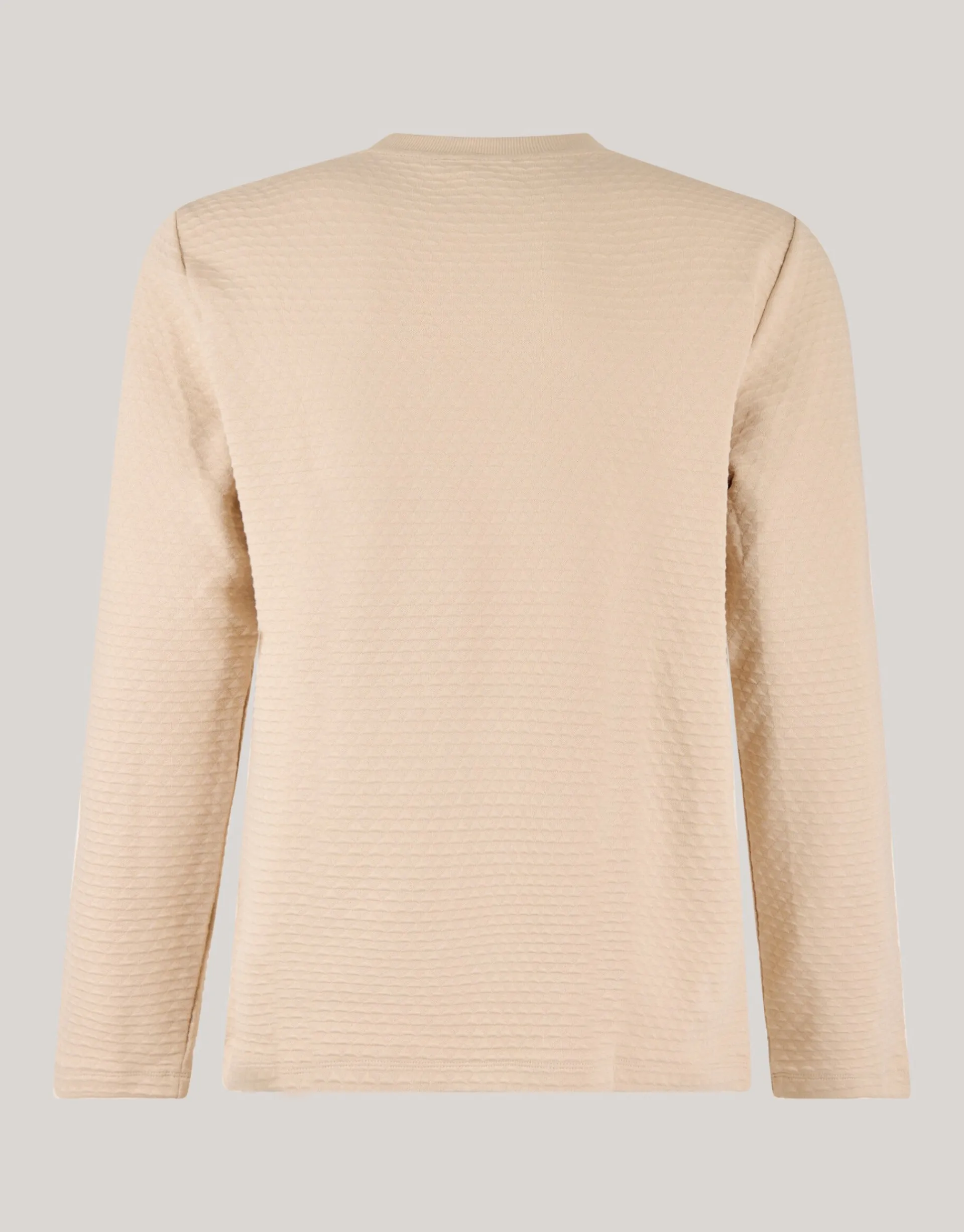 Shoeby Structuur Longsleeve Zand<Heren T-Shirts En Polo's