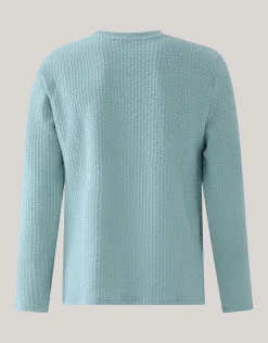 Shoeby Structuur Pocket Trui Lichtblauw<Heren Truien En Sweaters