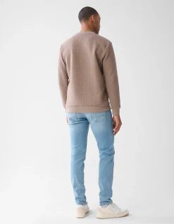 Shoeby Structuur Sweater Lichtbruin<Heren Truien En Sweaters