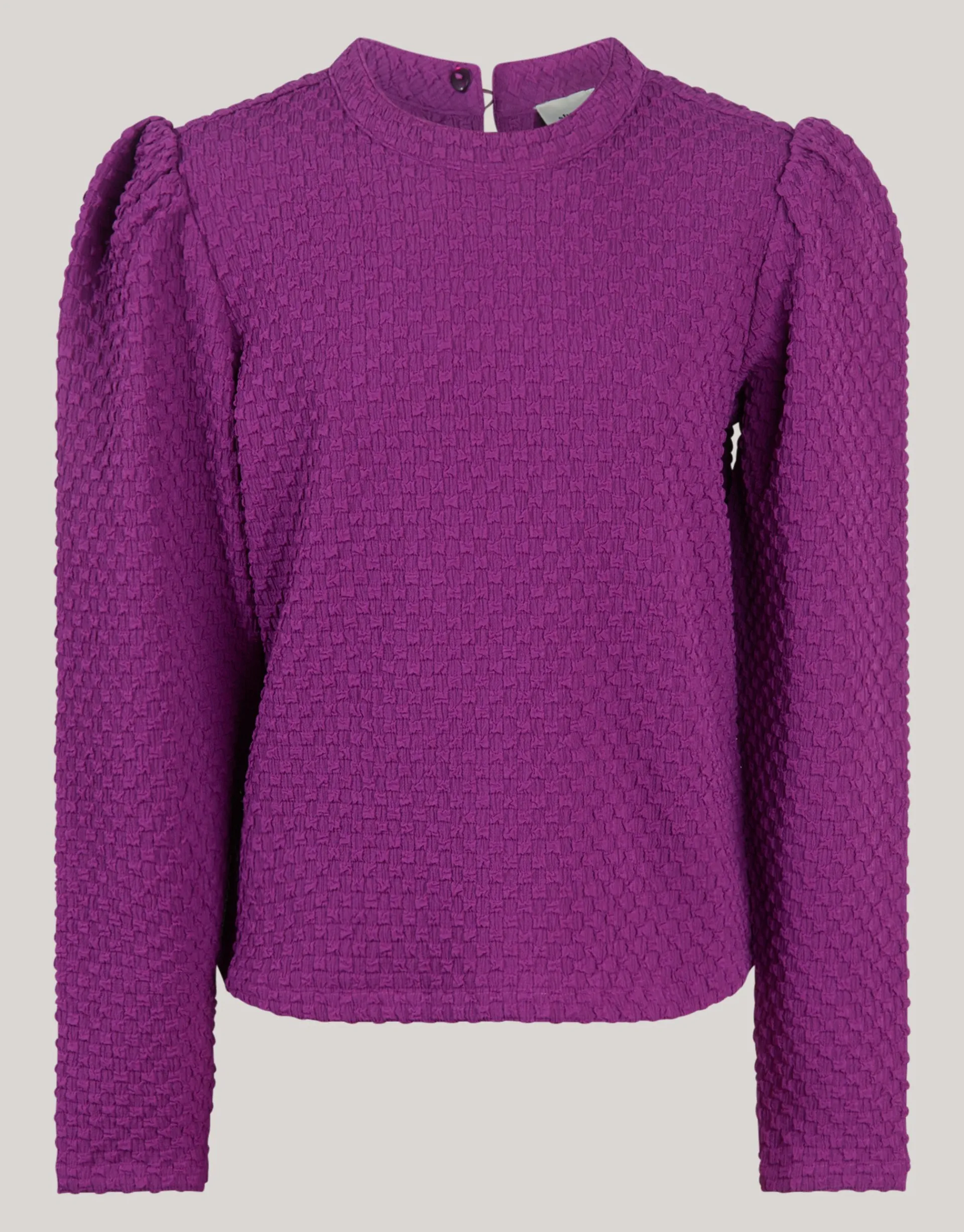 Shoeby Structuur Top Paars< Tops Lange Mouw