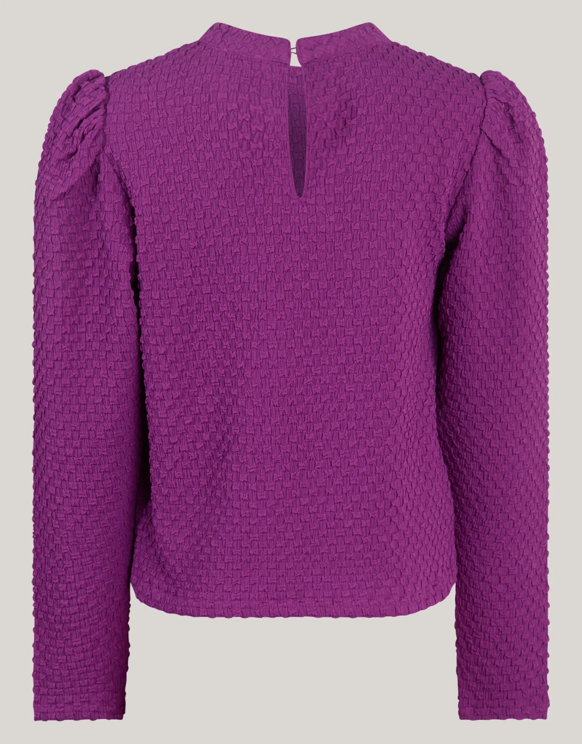 Shoeby Structuur Top Paars< Tops Lange Mouw
