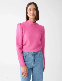 Shoeby Structuur Top Roze<DAMES Tops|Blouses