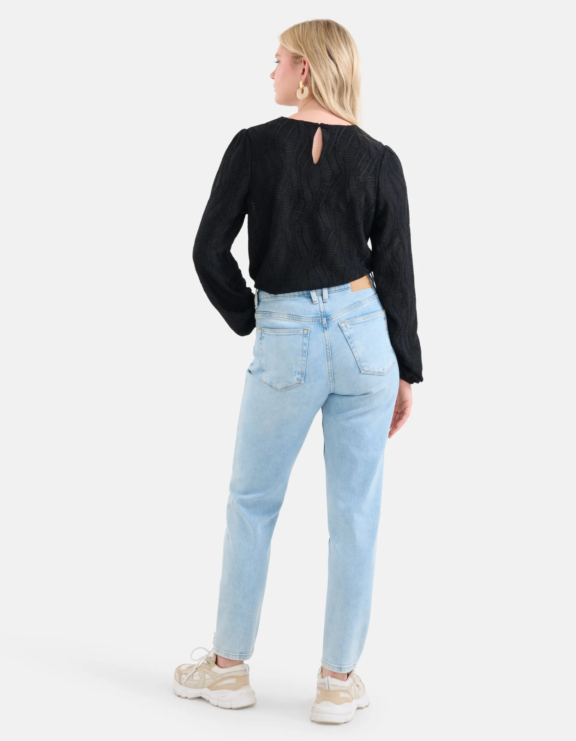 Shoeby Structuur Top Zwart<DAMES Tops