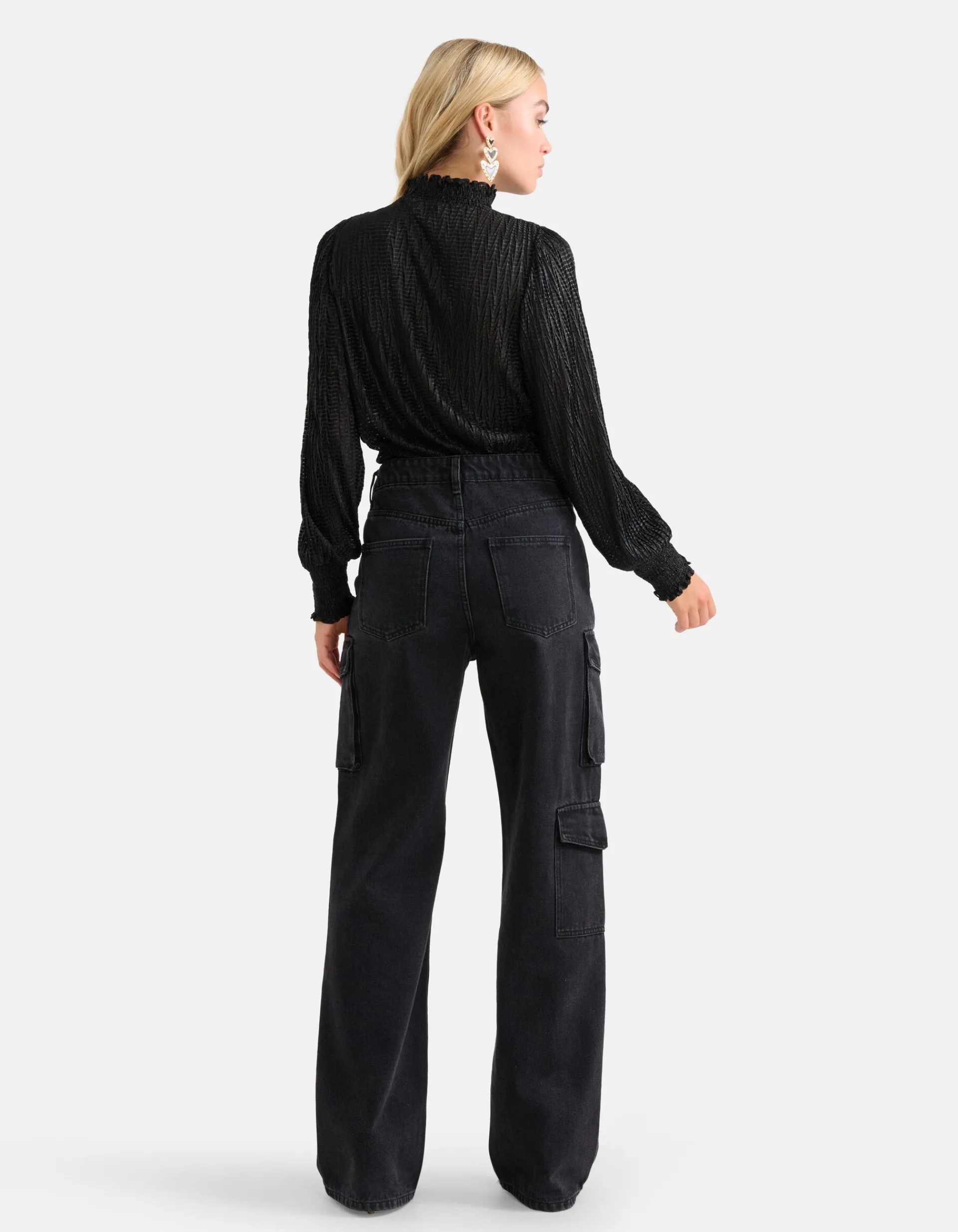 Shoeby Structuur Top Zwart<DAMES Tops