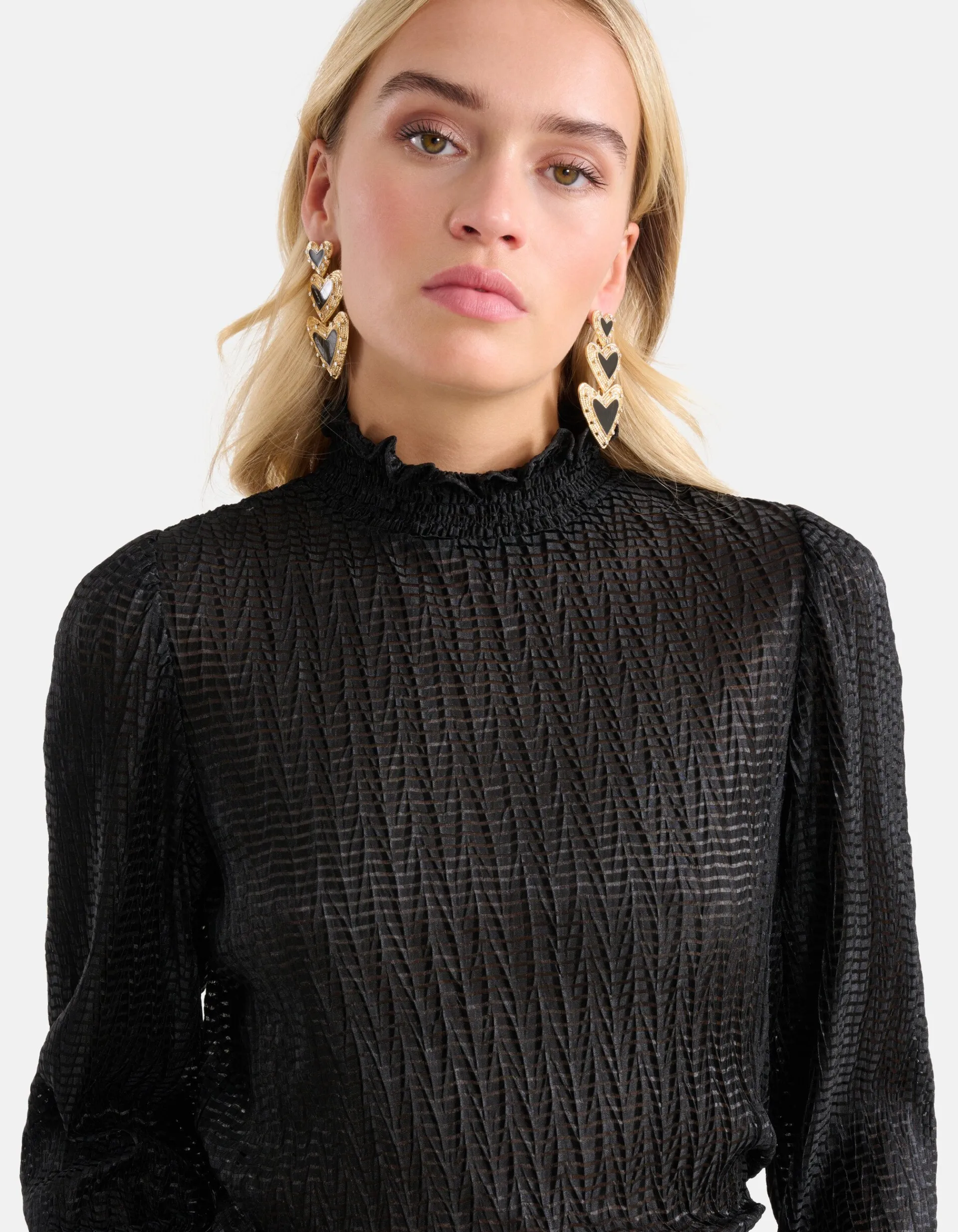 Shoeby Structuur Top Zwart<DAMES Tops