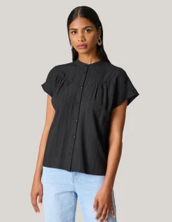 Shoeby Structuur Top Zwart<DAMES Tops