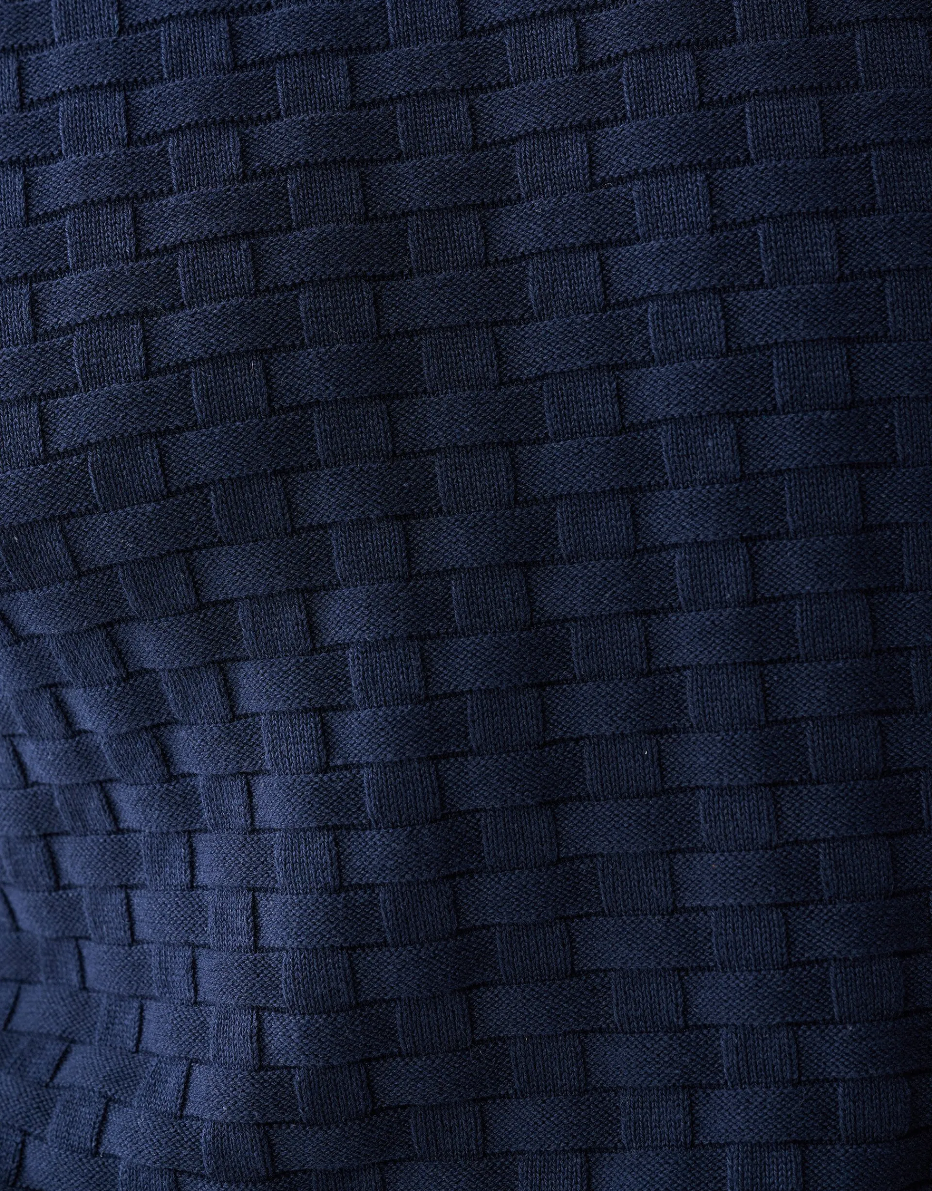 Shoeby Structuur Trui Donkerblauw<Heren Truien En Sweaters