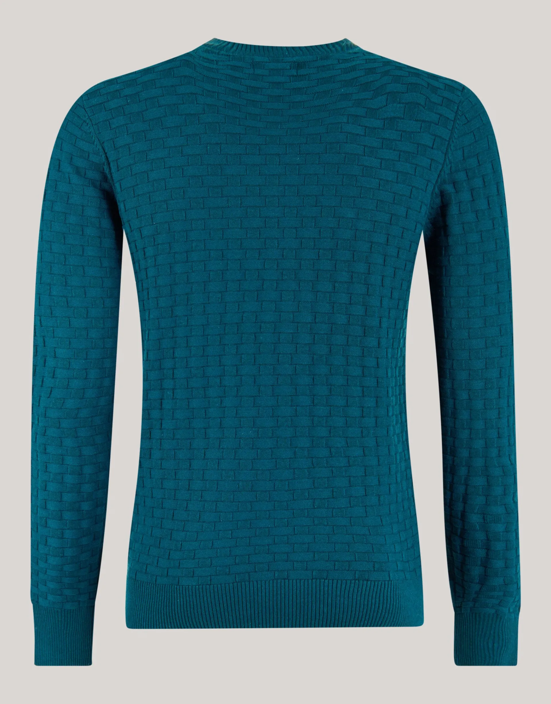 Shoeby Structuur Trui Donkergroen<Heren Truien En Sweaters