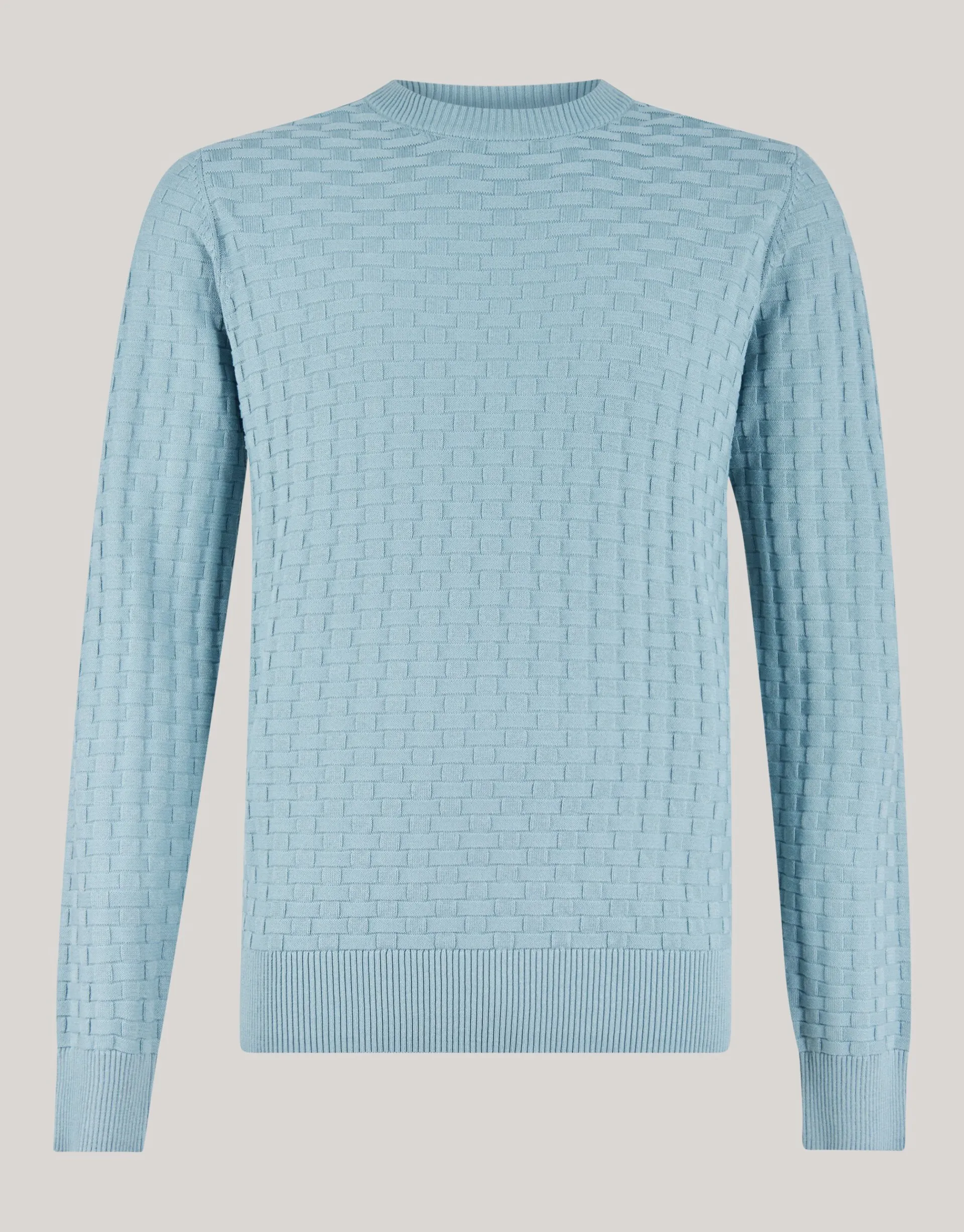 Shoeby Structuur Trui Lichtgroen<Heren Truien En Sweaters