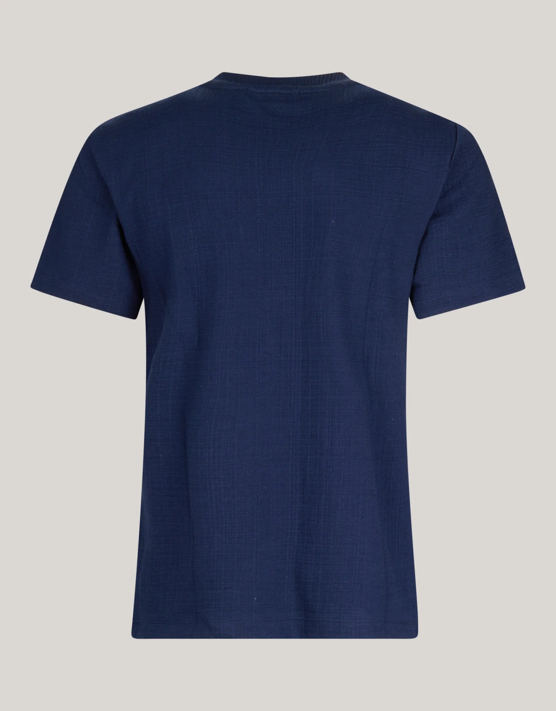 Shoeby Structuur T-shirt Donkerblauw<Heren T-Shirts En Polo's