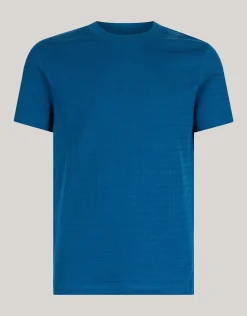 Shoeby Structuur T-shirt Donkerblauw<Heren T-Shirts En Polo's