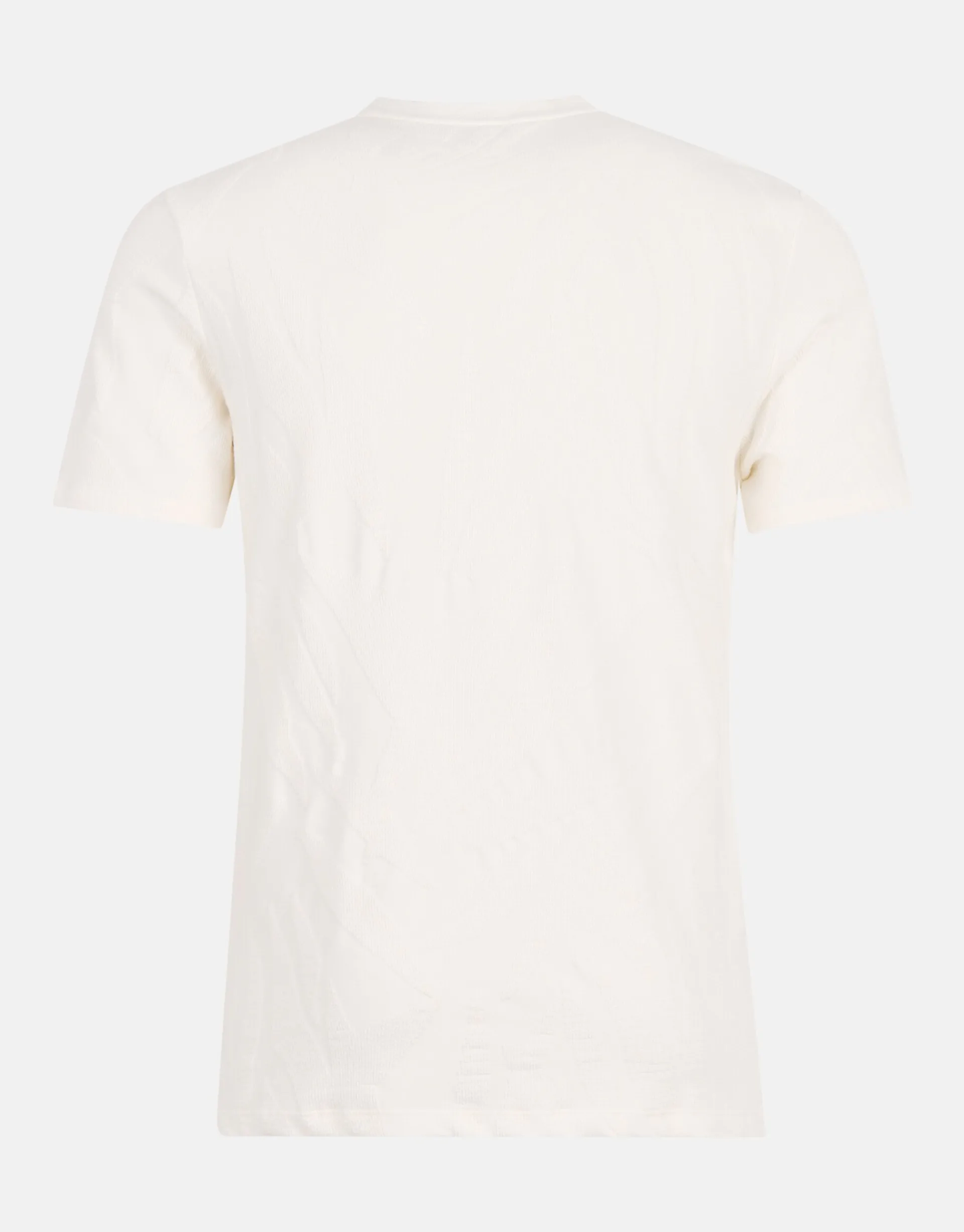 Shoeby Structuur T-shirt Gebroken Wit<Heren T-Shirts En Polo's