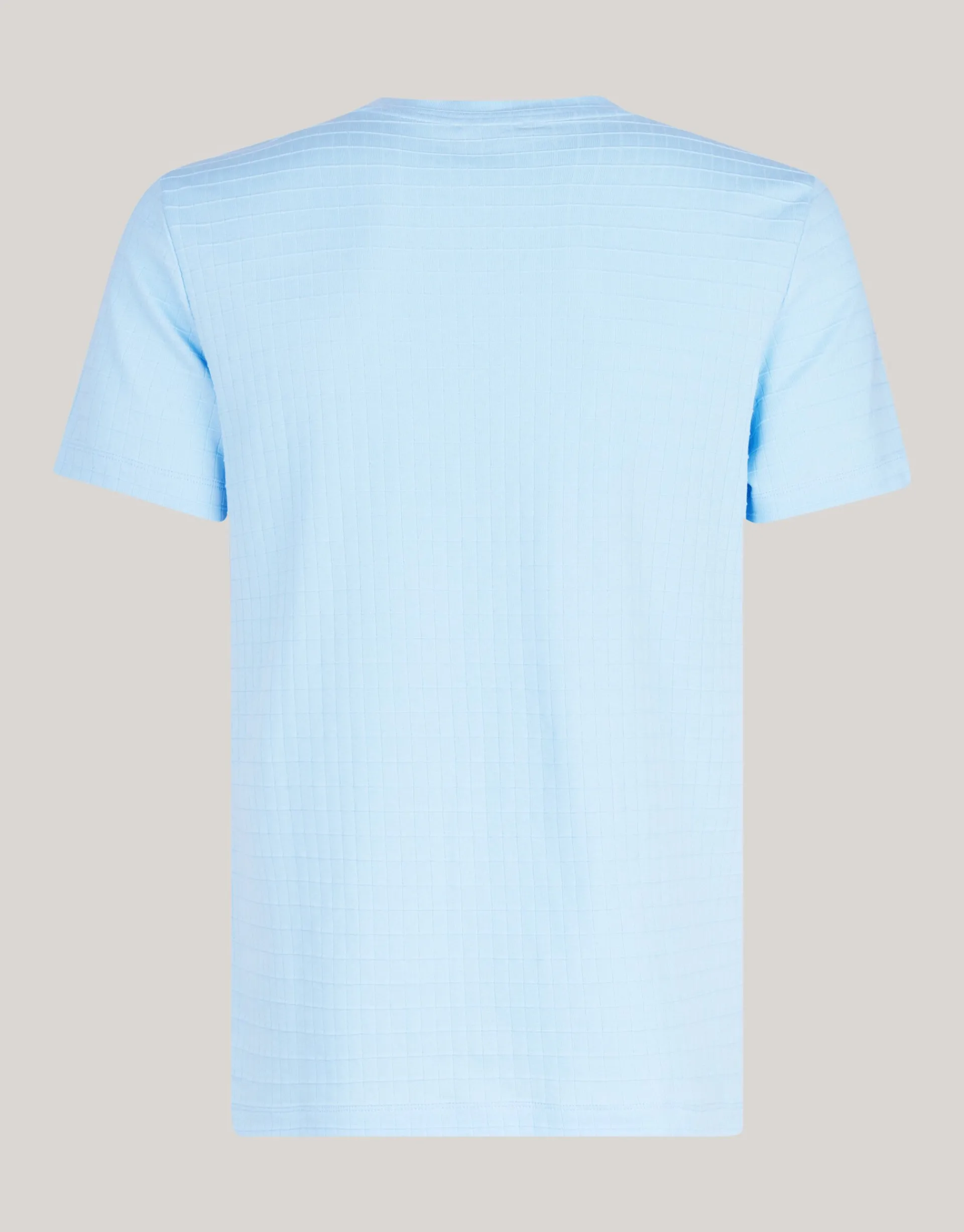 Shoeby Structuur T-shirt Lichtblauw<Heren T-Shirts En Polo's