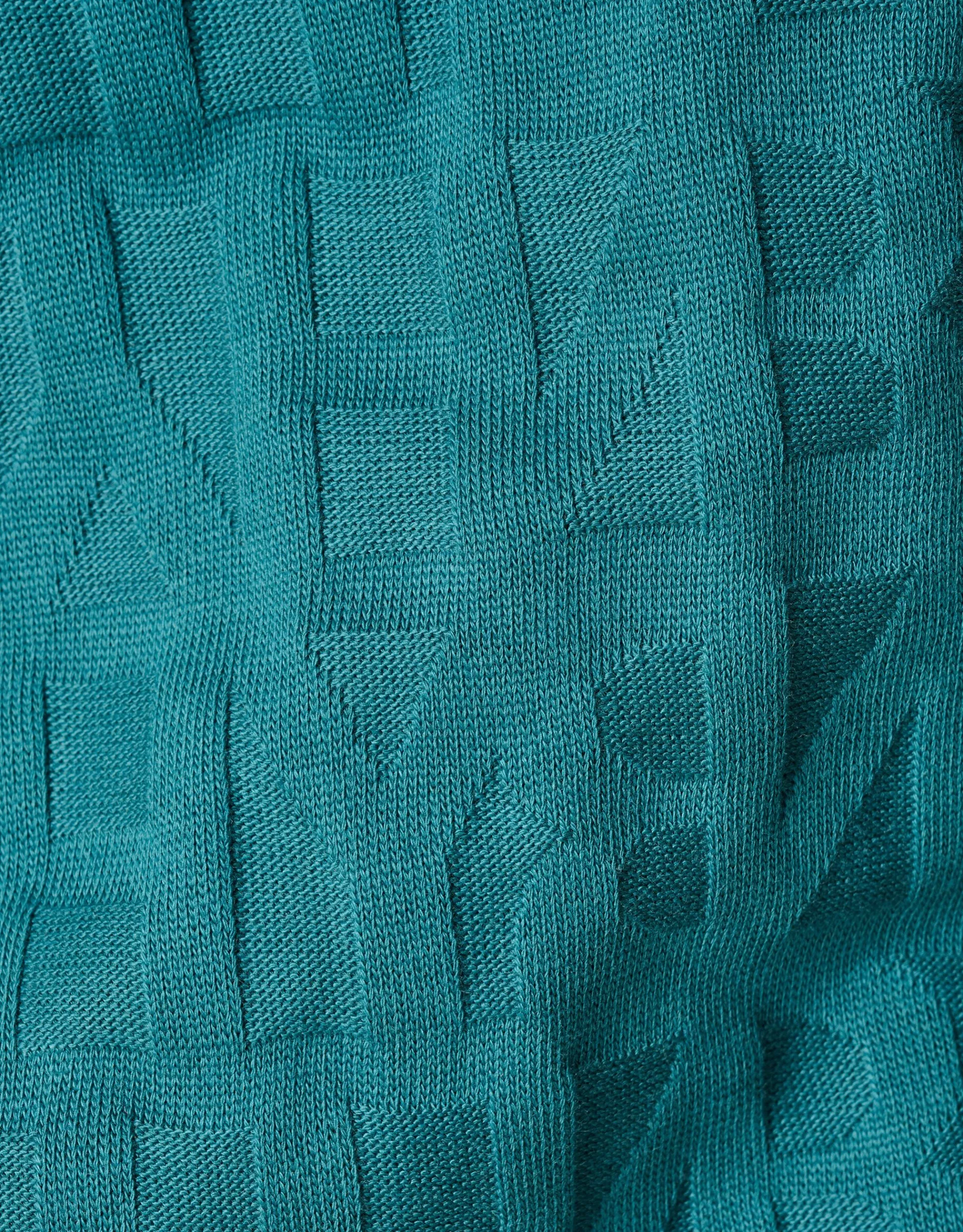 Shoeby Structuur T-shirt Turquoise<Heren T-Shirts En Polo's