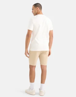 Shoeby Structuur T-shirt Wit<Heren T-Shirts En Polo's