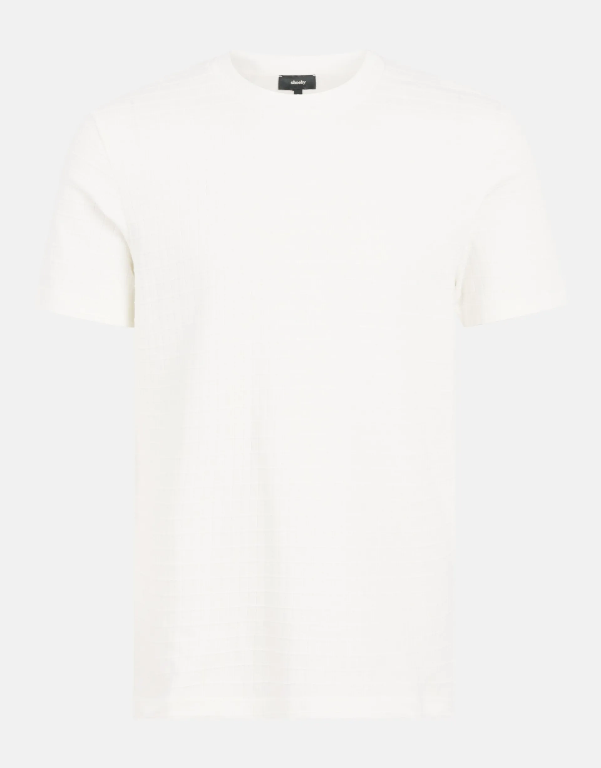 Shoeby Structuur T-shirt Wit<Heren T-Shirts En Polo's
