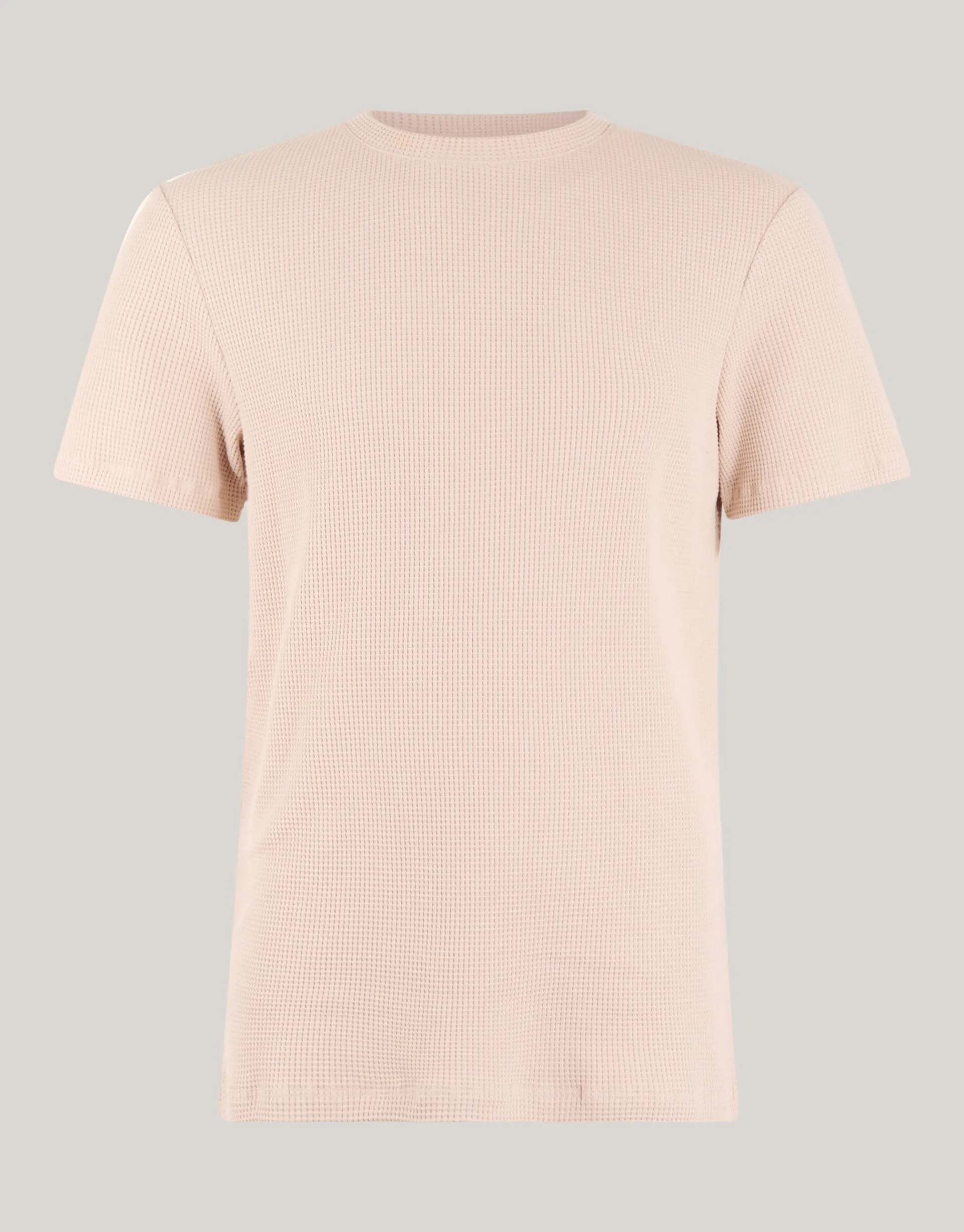 Shoeby Structuur T-shirt Zand<Heren T-Shirts En Polo's