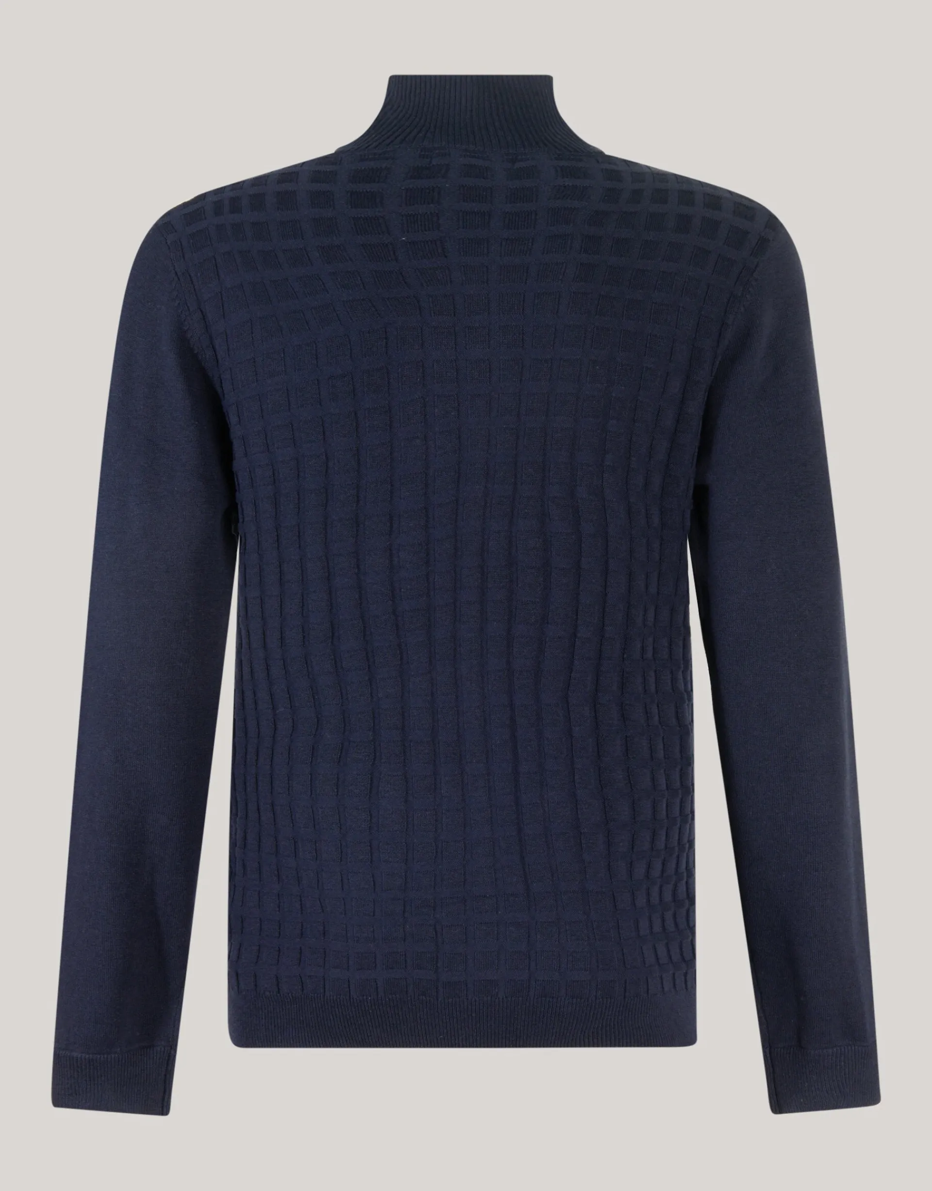 Shoeby Structuur Zip Vest Donkerblauw<Heren Truien En Sweaters