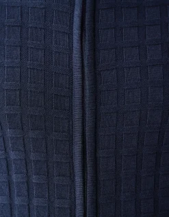 Shoeby Structuur Zip Vest Donkerblauw<Heren Truien En Sweaters