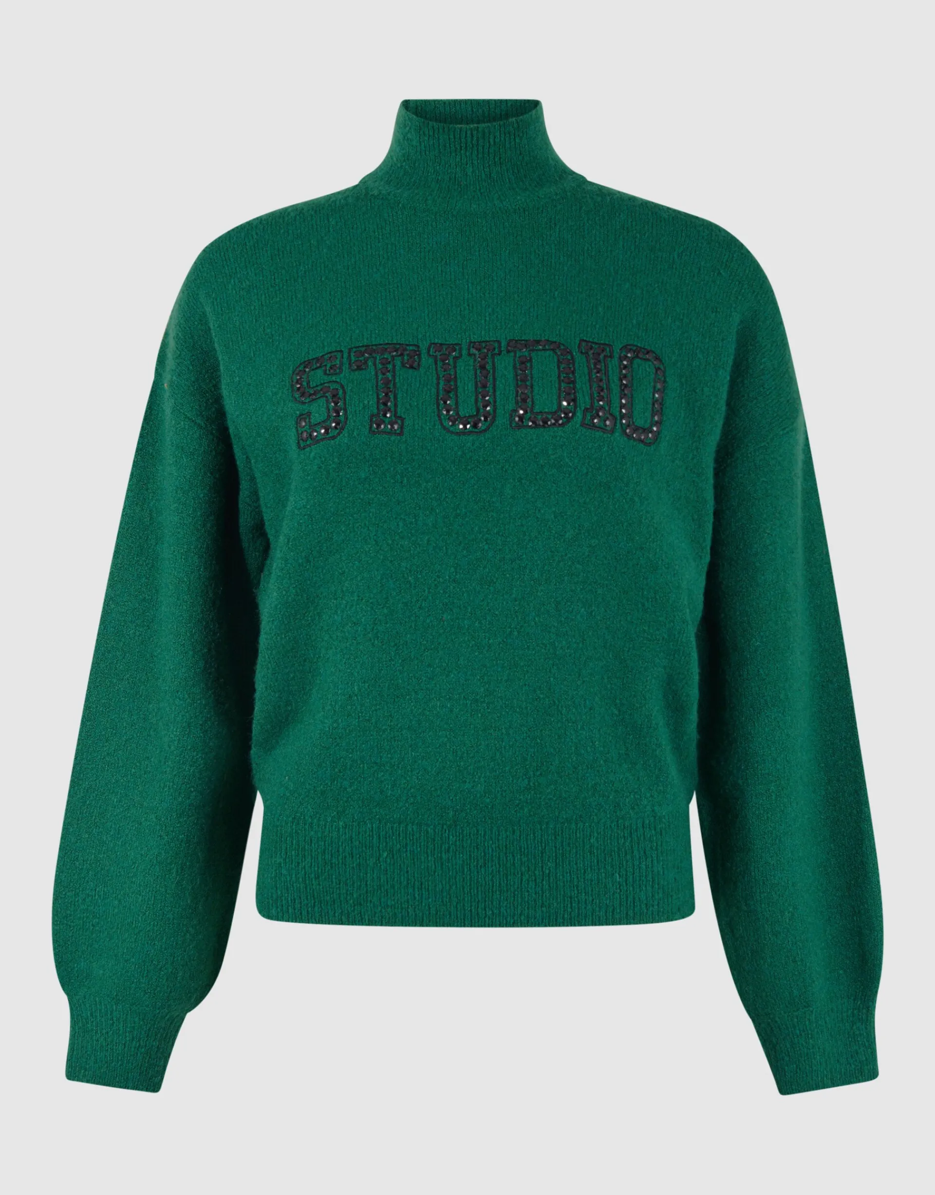 Shoeby Studio Strass Trui Donkergroen<DAMES Truien En Sweaters