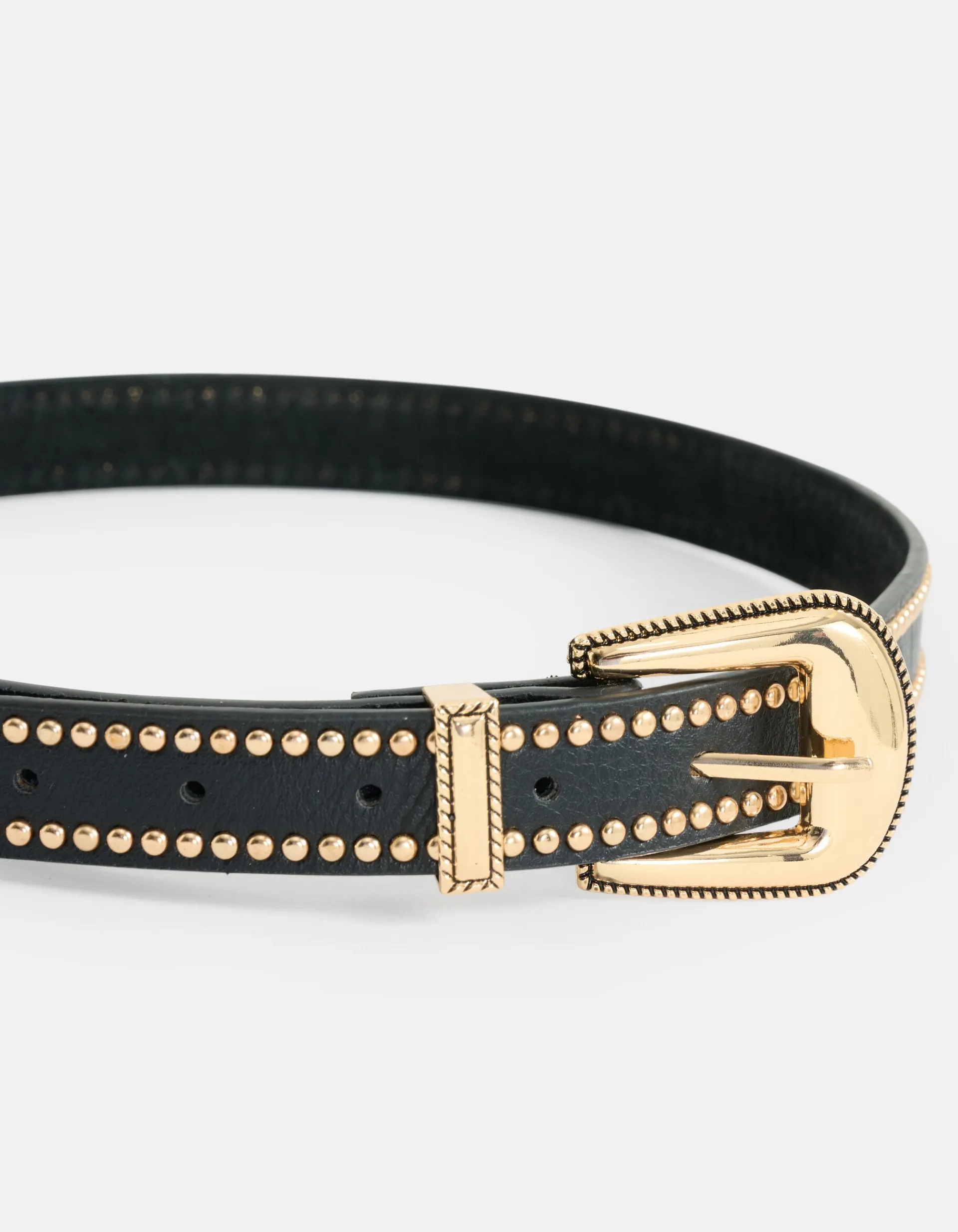 Shoeby Studs Riem Zwart<DAMES Riemen