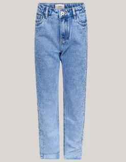 Shoeby Studs Straight Fit Jeans Blauw< Jeans