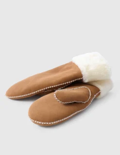 Shoeby Suède Wanten Bruin<DAMES Handschoenen